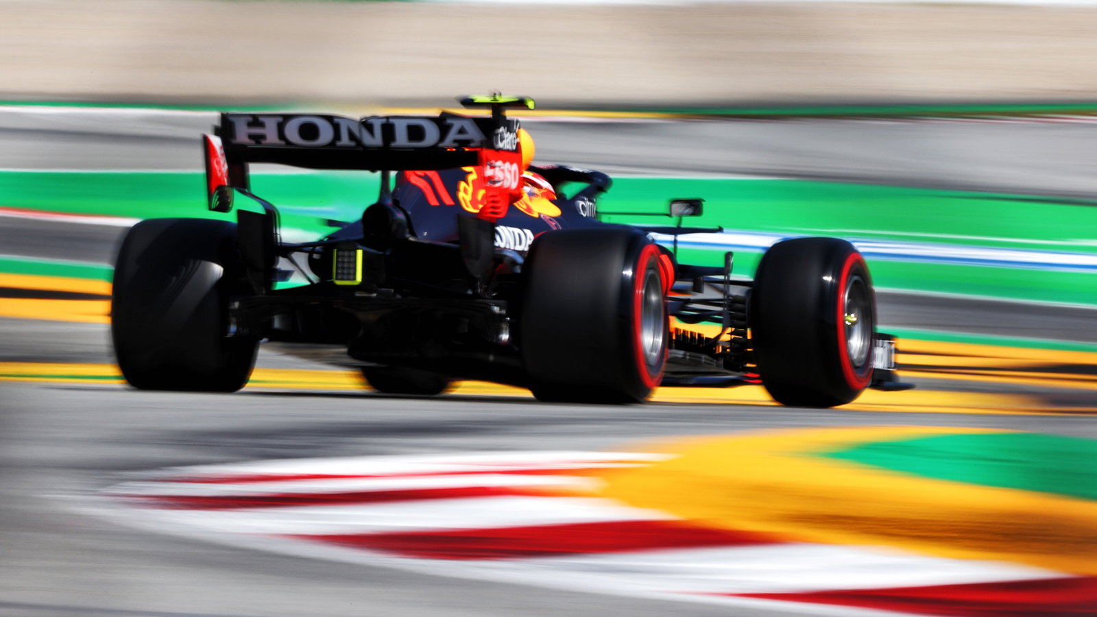 Sergio Perez (MEX) Red Bull Racing RB16B.