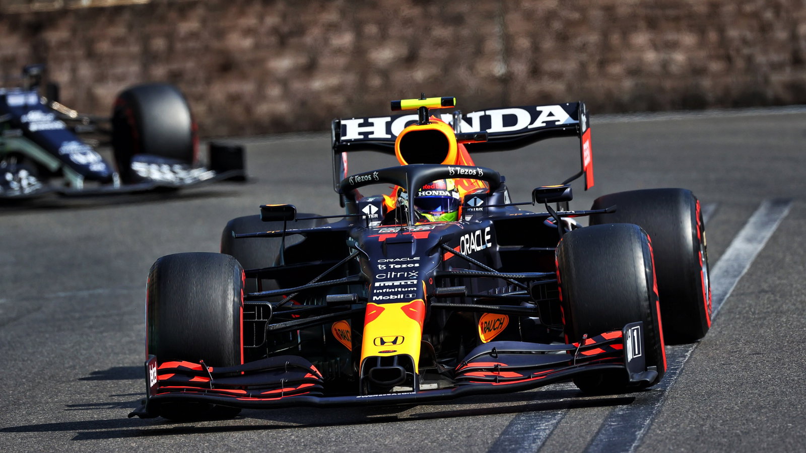 Sergio Perez (MEX) Red Bull Racing RB16B.