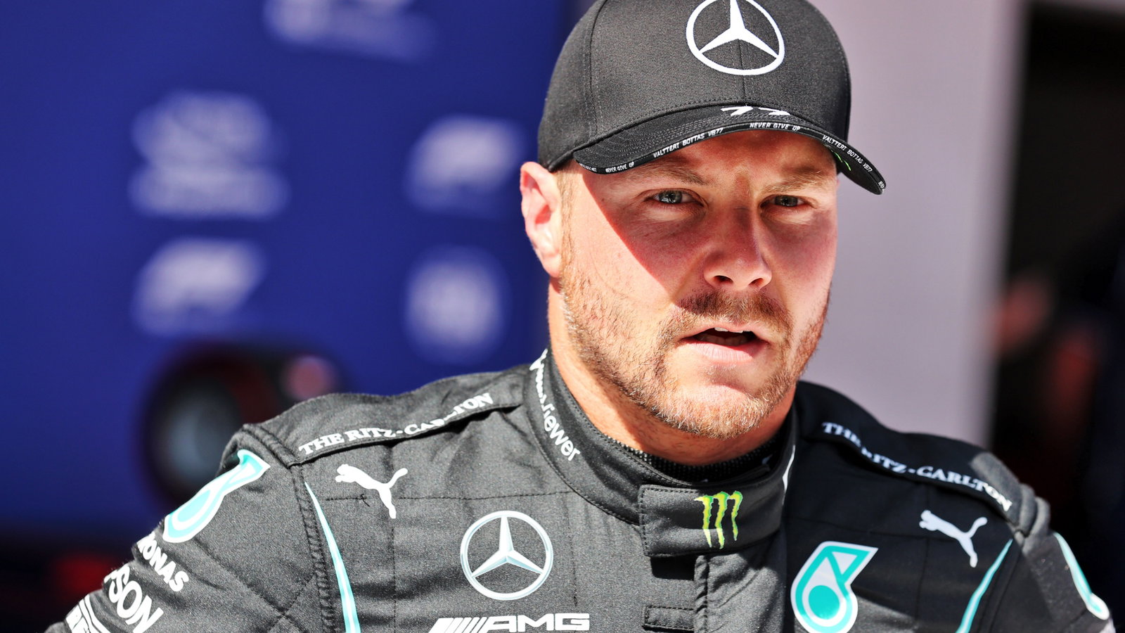 Valtteri Bottas (FIN) Mercedes AMG F1 in qualifying parc ferme.
