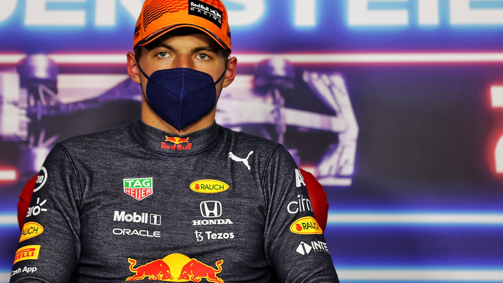 Max Verstappen (NLD) Red Bull Racing in the post qualifying FIA Press Conference.
