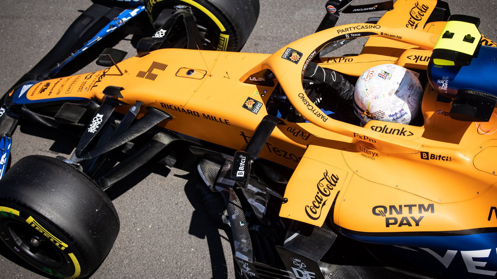 Lando Norris (GBR) McLaren MCL35M.