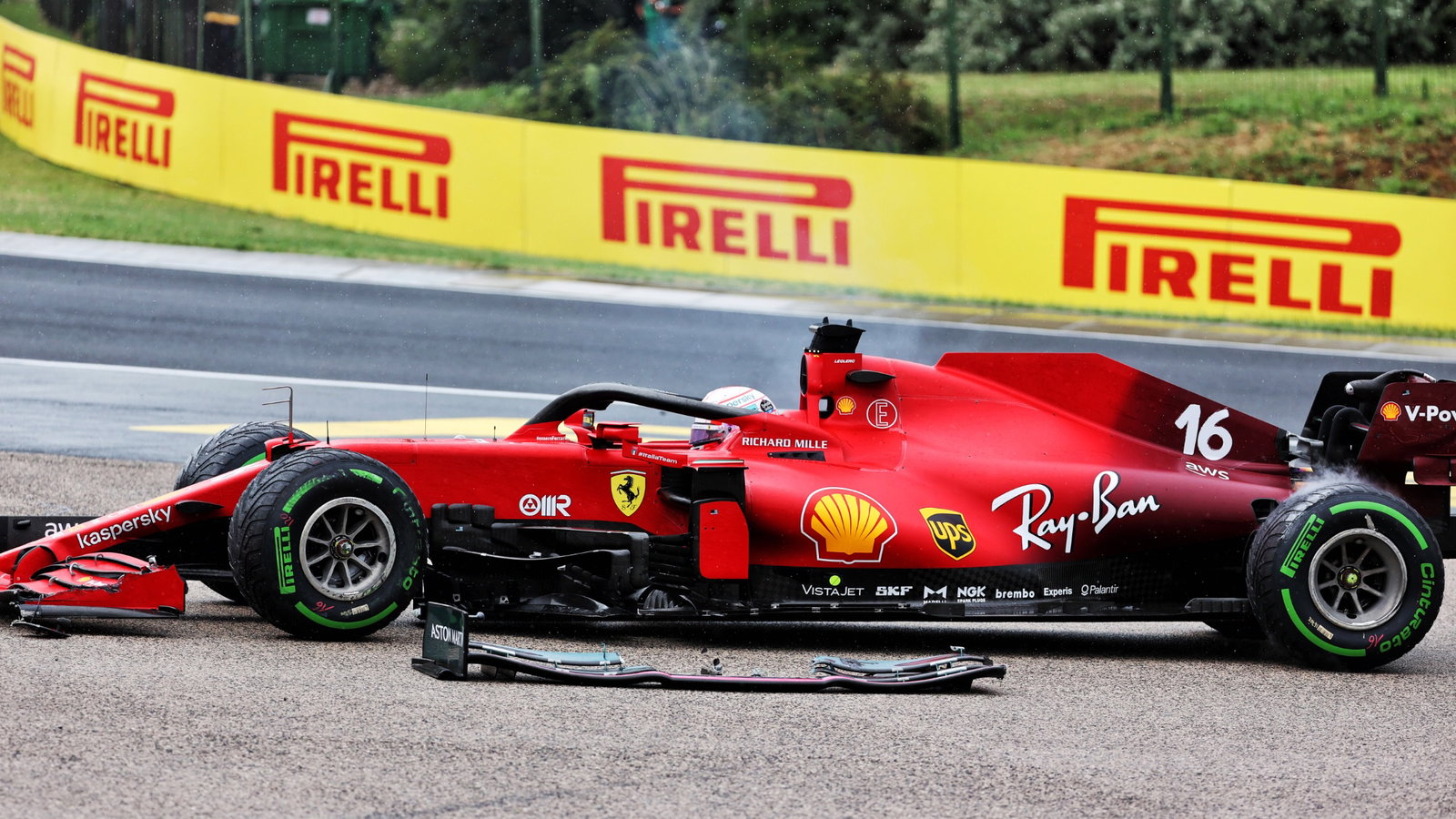 Charles Leclerc (MON) Ferrari SF-21 retired from the race.