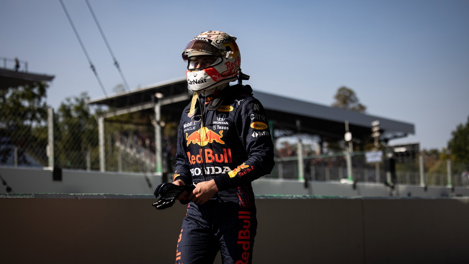 Max Verstappen (NLD) Red Bull Racing retired from the race.
