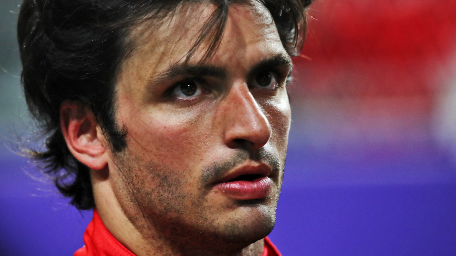 Carlos Sainz Jr (ESP) Ferrari in qualifying parc ferme.