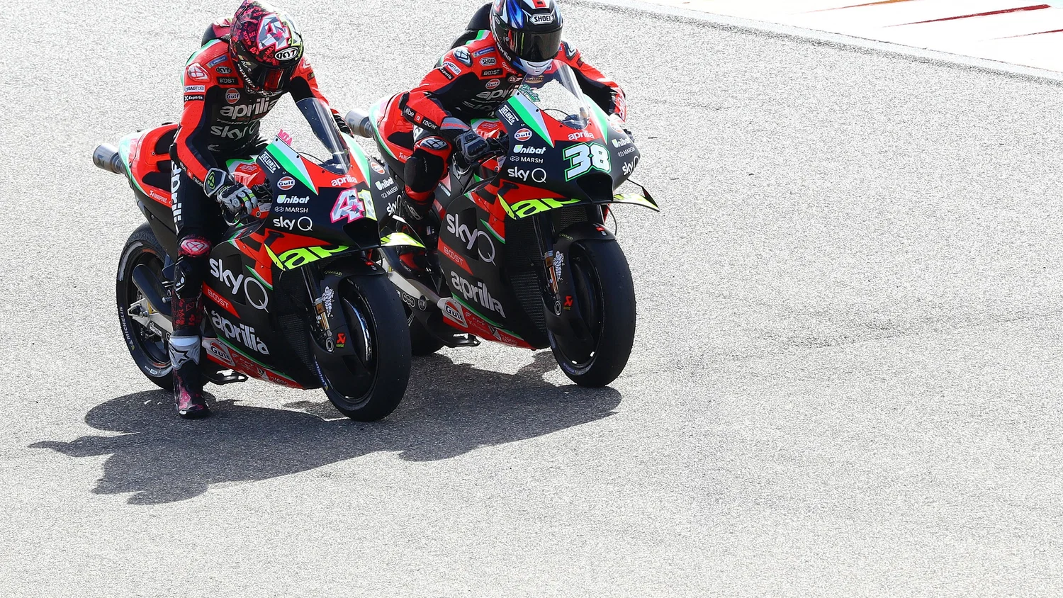 Aleix Espargaro Bradley Smith , Teruel MotoGP. 23 October 2020