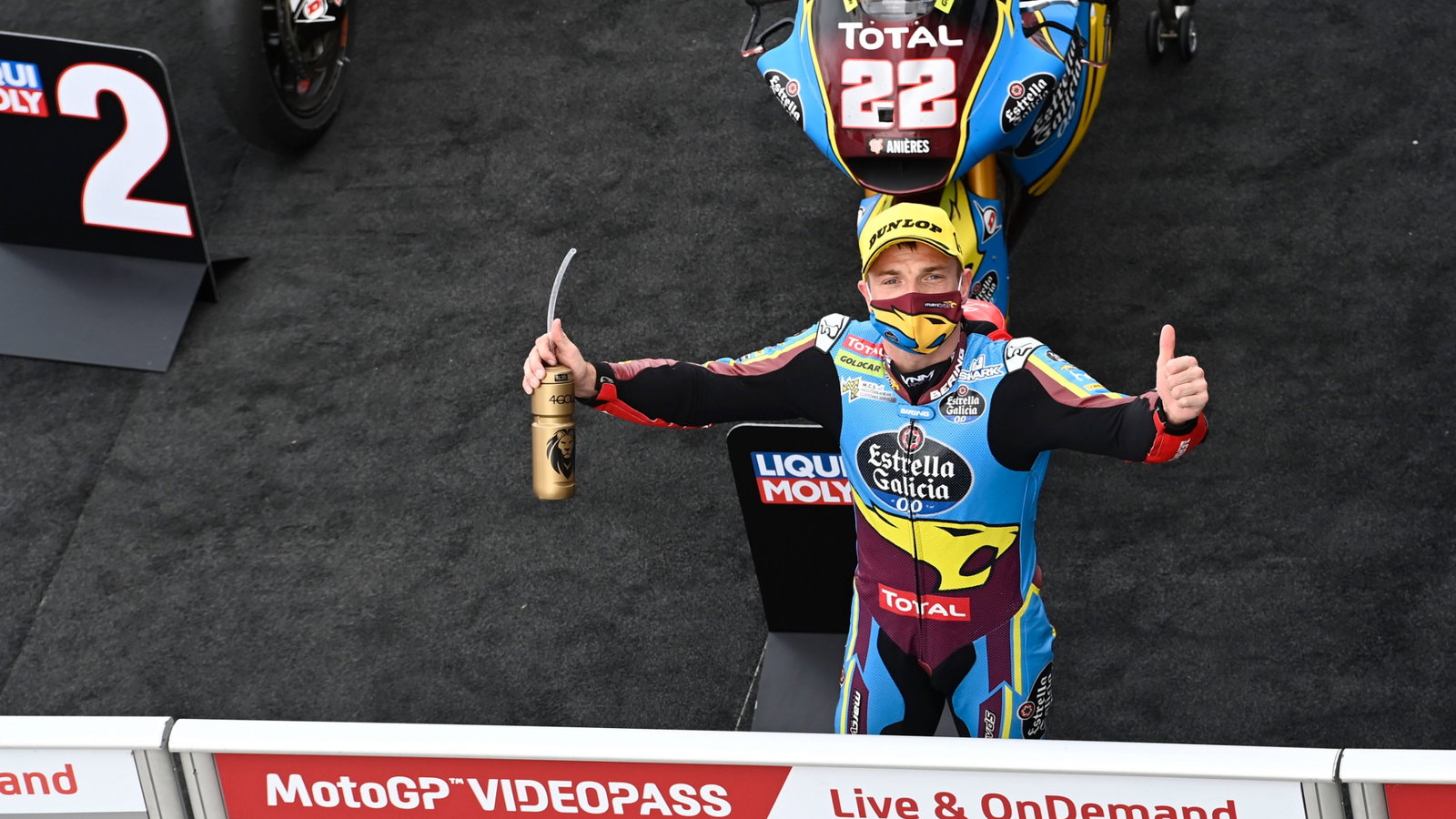 Sam Lowes, Moto2 race, Teruel MotoGP race. 25 October 2020