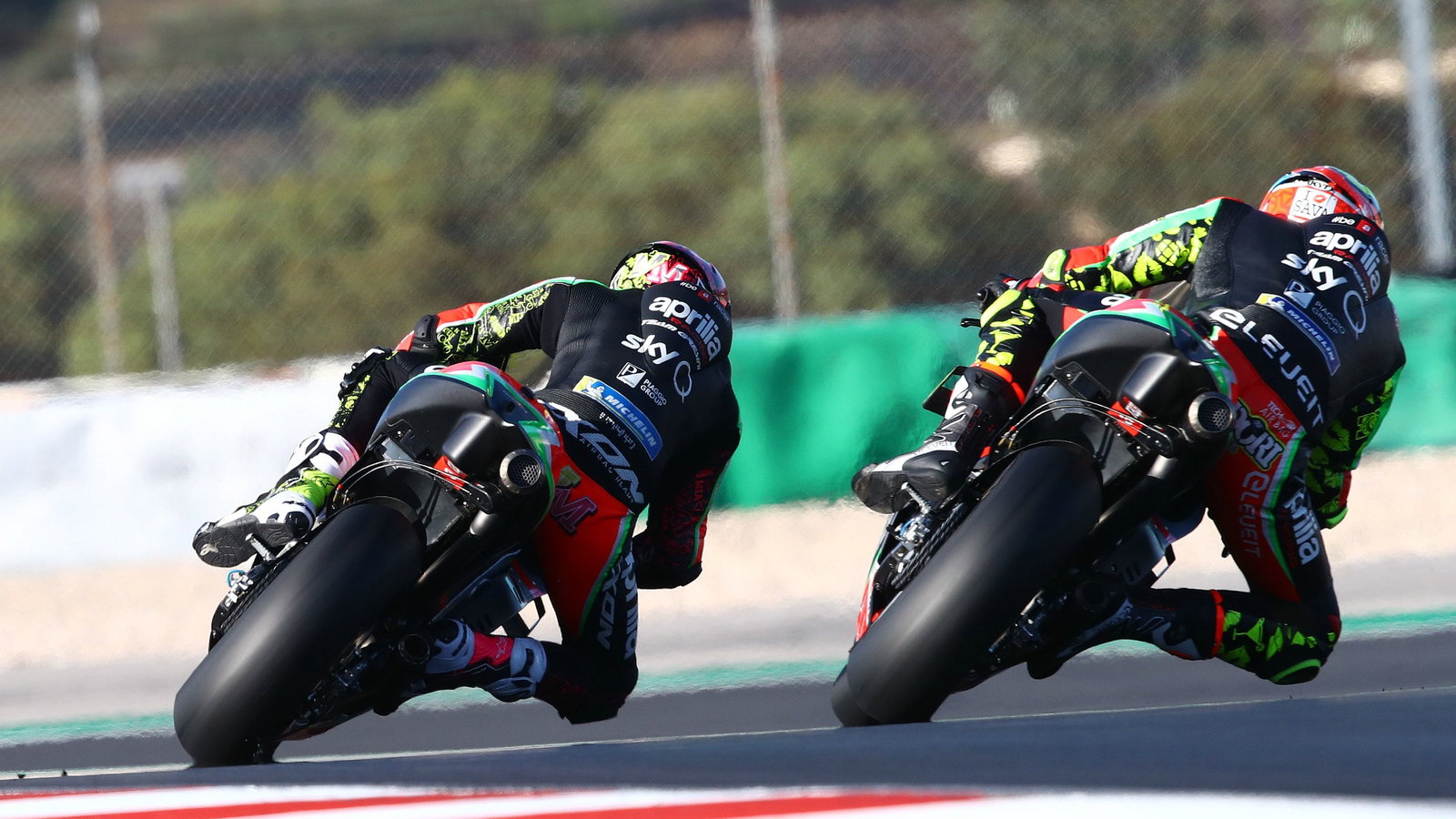 Lorenzo Savadori, Aleix Espargaro Portuguese MotoGP. 20 November 2020