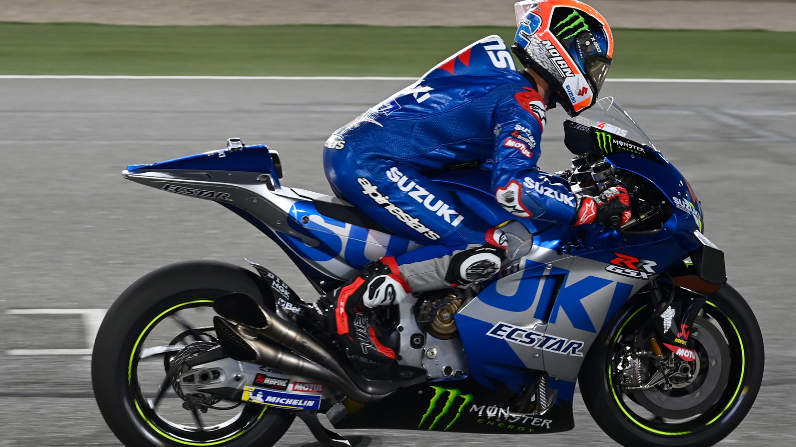 Alex Rins, Practice start, Qatar MotoGP test, 6 March 2021