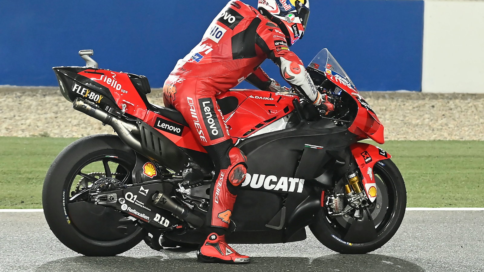 Jack Miller, practice start, Qatar MotoGP test, 11 March 2021