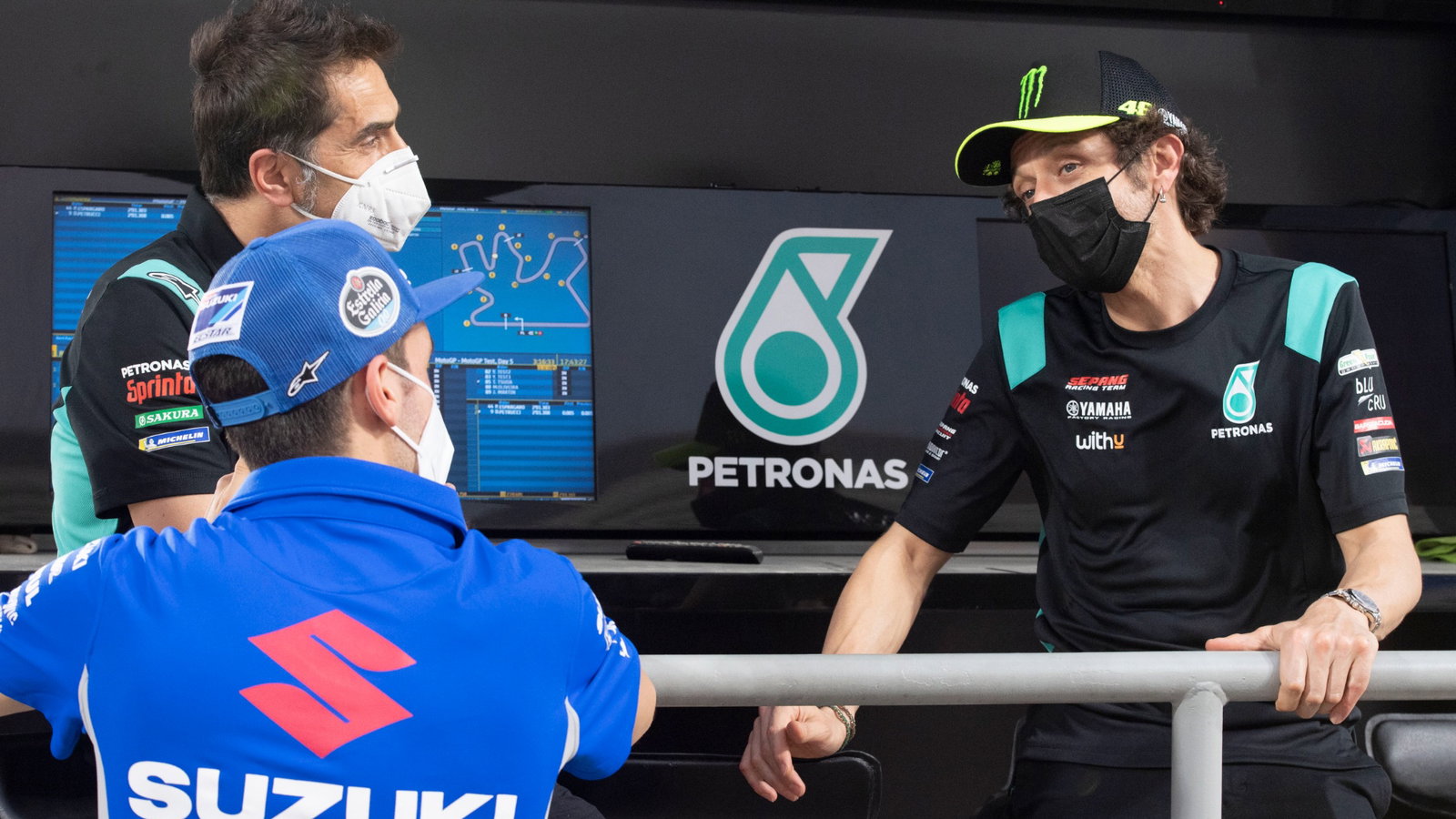 Alex Rins, Valentino Rossi, Qatar MotoGP test, 12 March 2021