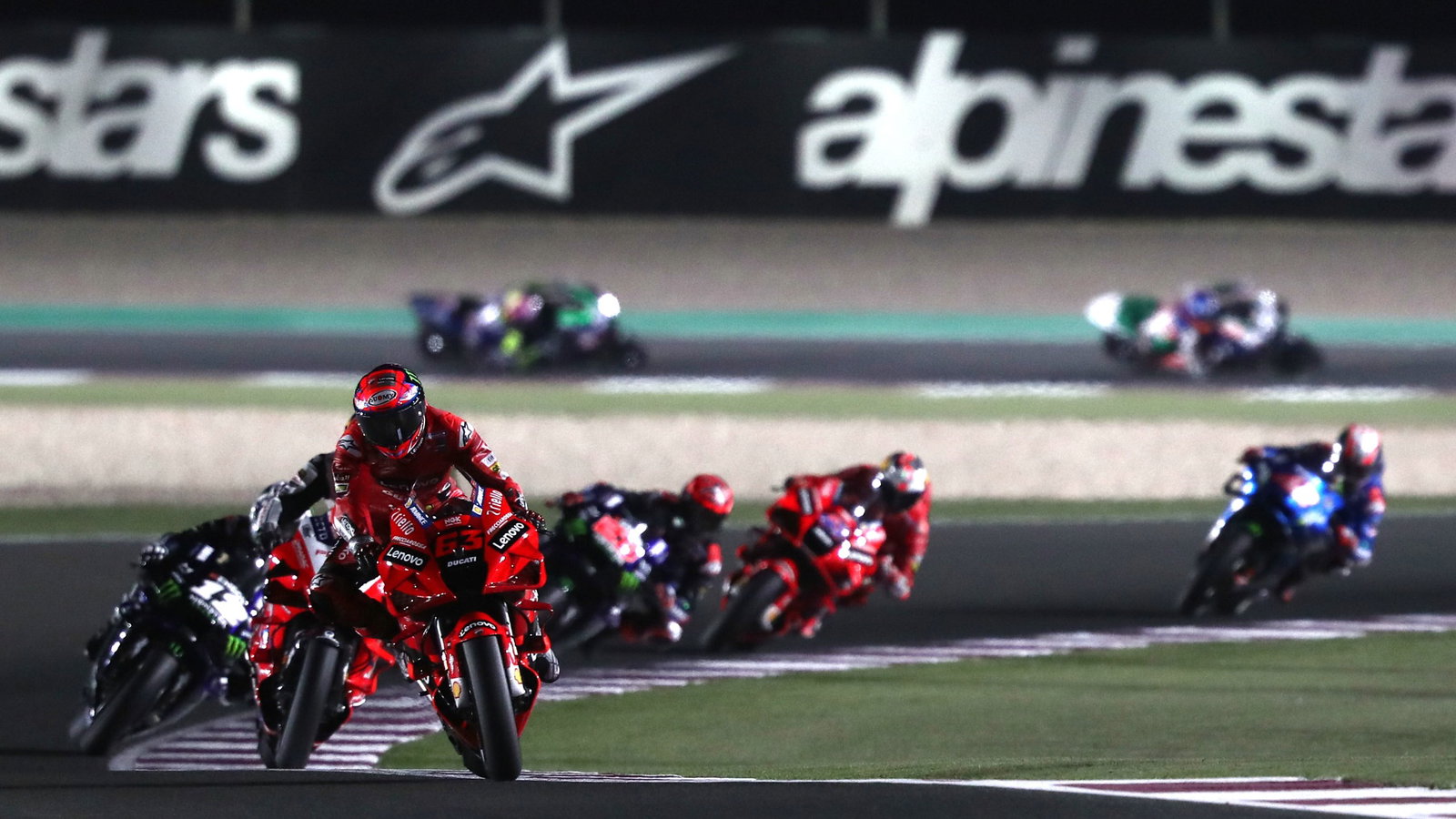 Francesco Bagnaia , MotoGP race, Qatar MotoGP 2021