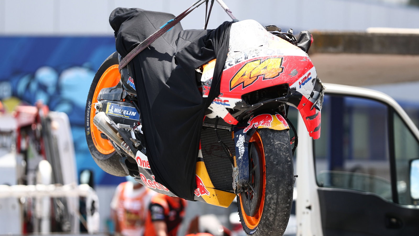 Pol Espargaro crash Spanish MotoGP, 1 May 2021