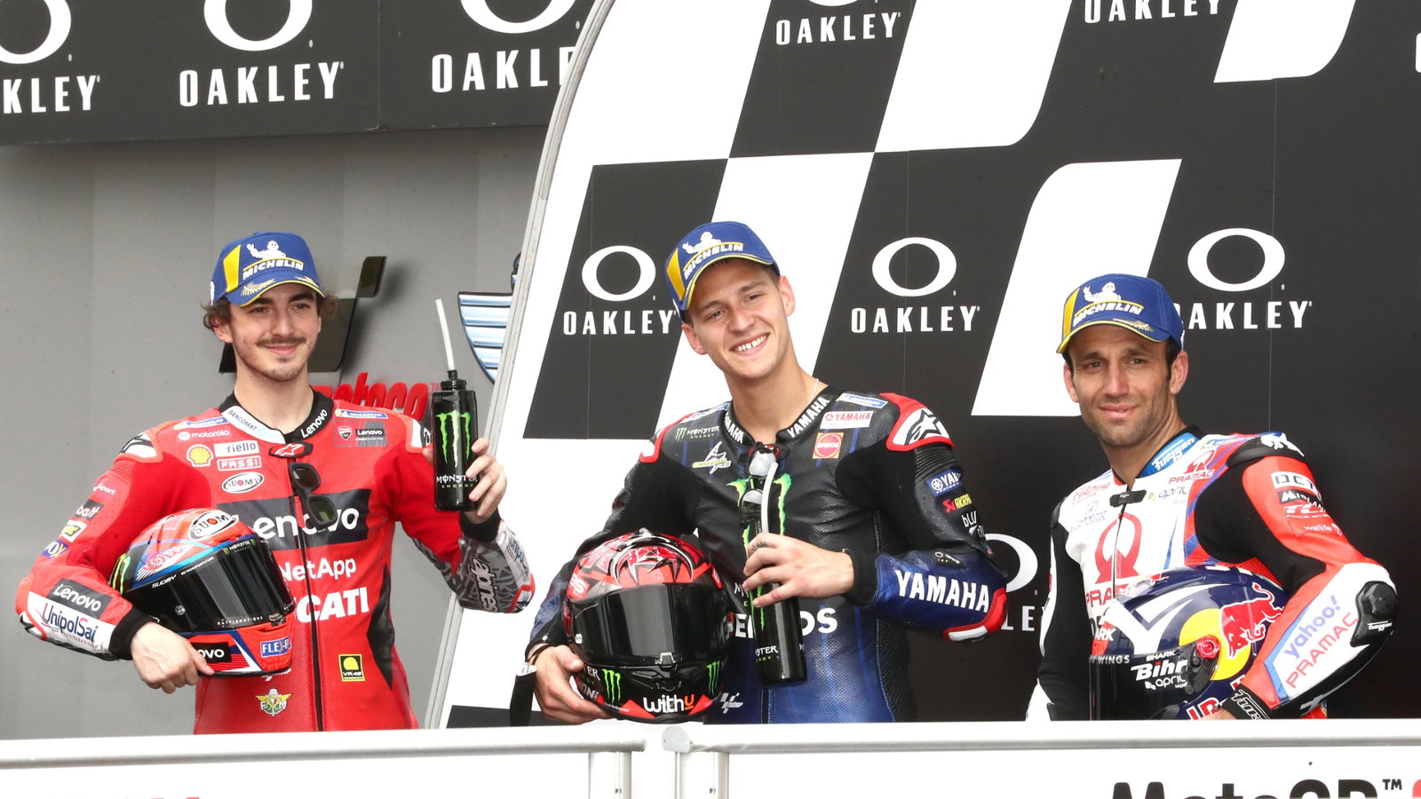 Francesco Bagnaia Fabio Quartararo Johann Zarco , Italian MotoGP, 29 May 2021