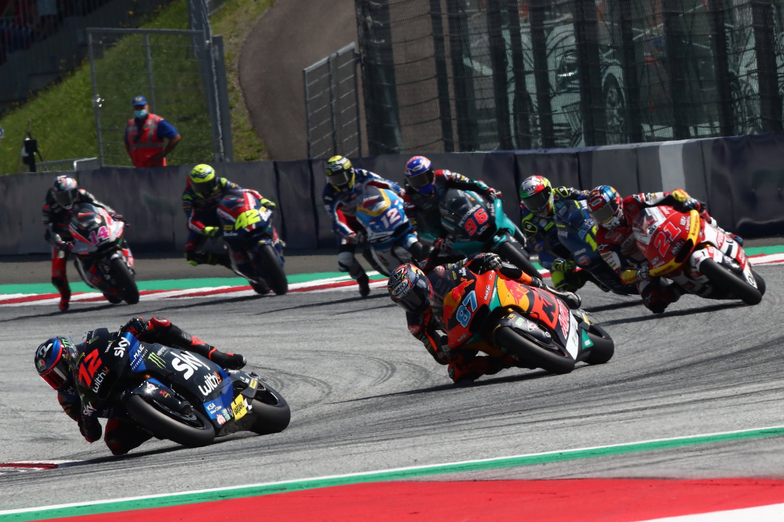 Marco Bezzecchi, Moto2 race, Austrian MotoGP, 15 August 2021