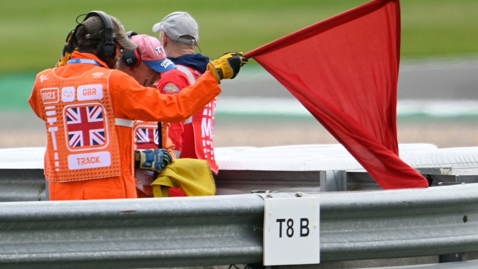 Red flag, British MotoGP, 27 August 2021