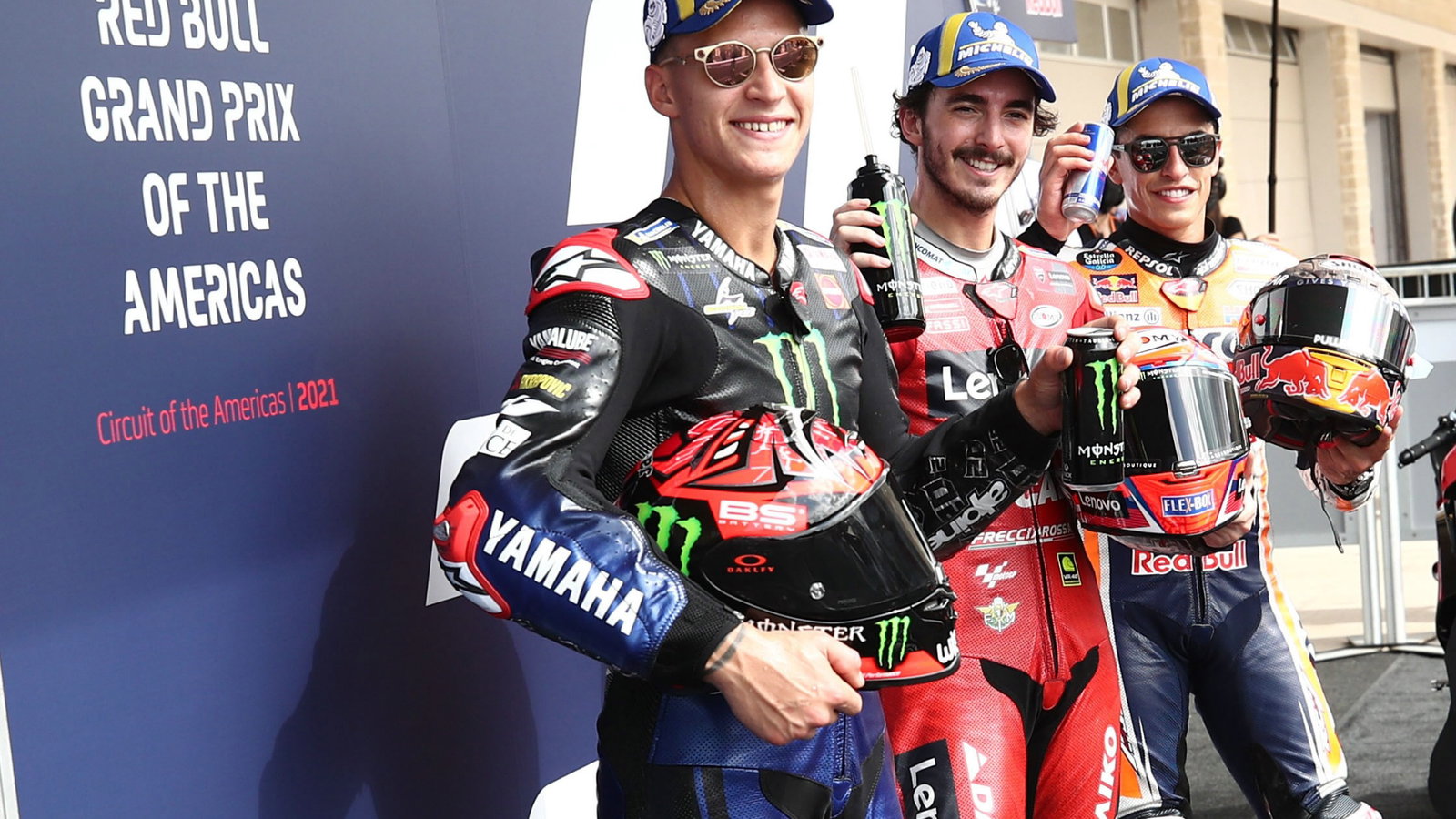 Fabio Quartararo , Francesco Bagnaia Marc Marquez, MotoGP, Grand Prix Of The Americas, 2 Octobber 2021