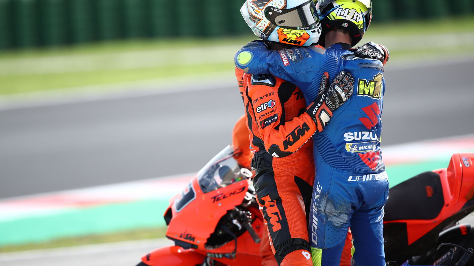 Danilo Petrucci, Joan Mir, Emilia-Romagna MotoGP race, 24 October 2021