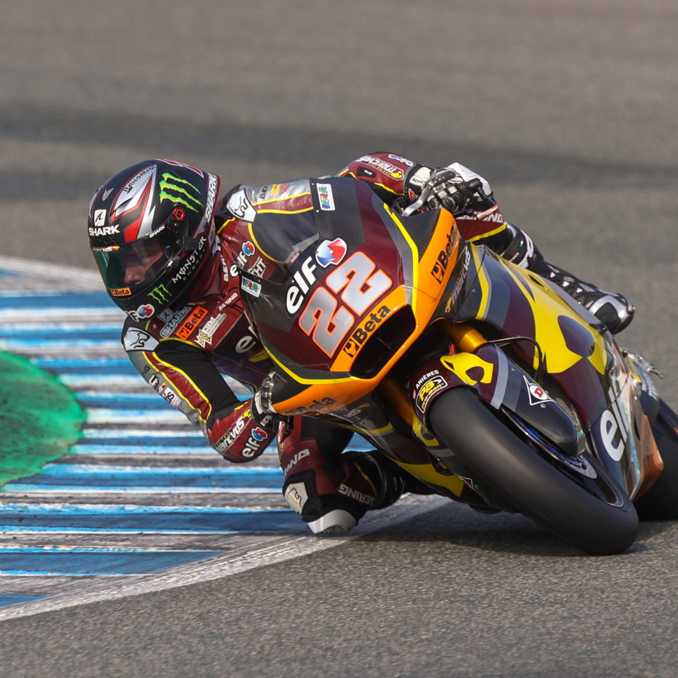 Sam Lowes Jerez Moto2 test, 22 November 2021