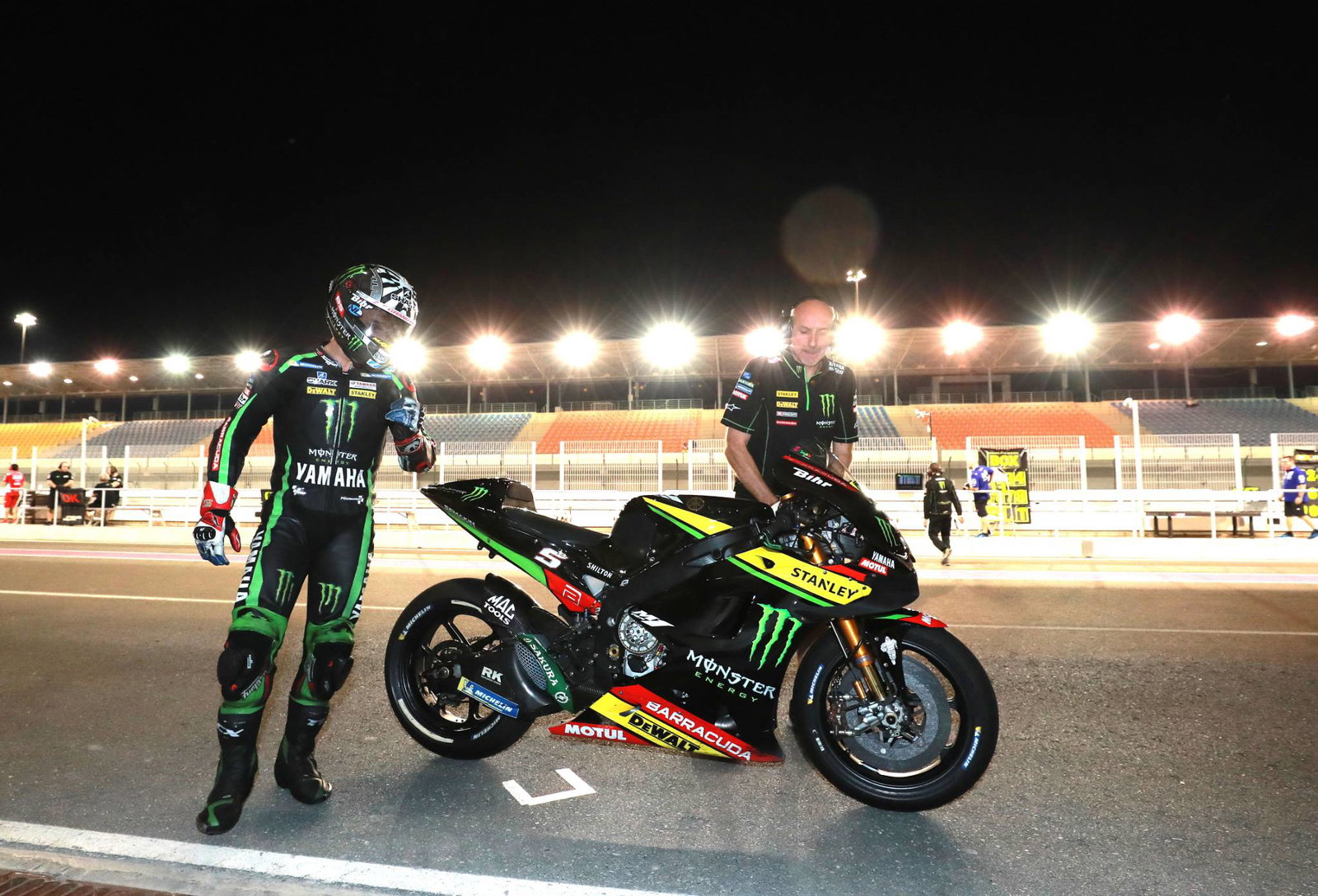 Tes MotoGP Qatar: Zarco, Rossi, Marquez kembali balapan basah malam hari