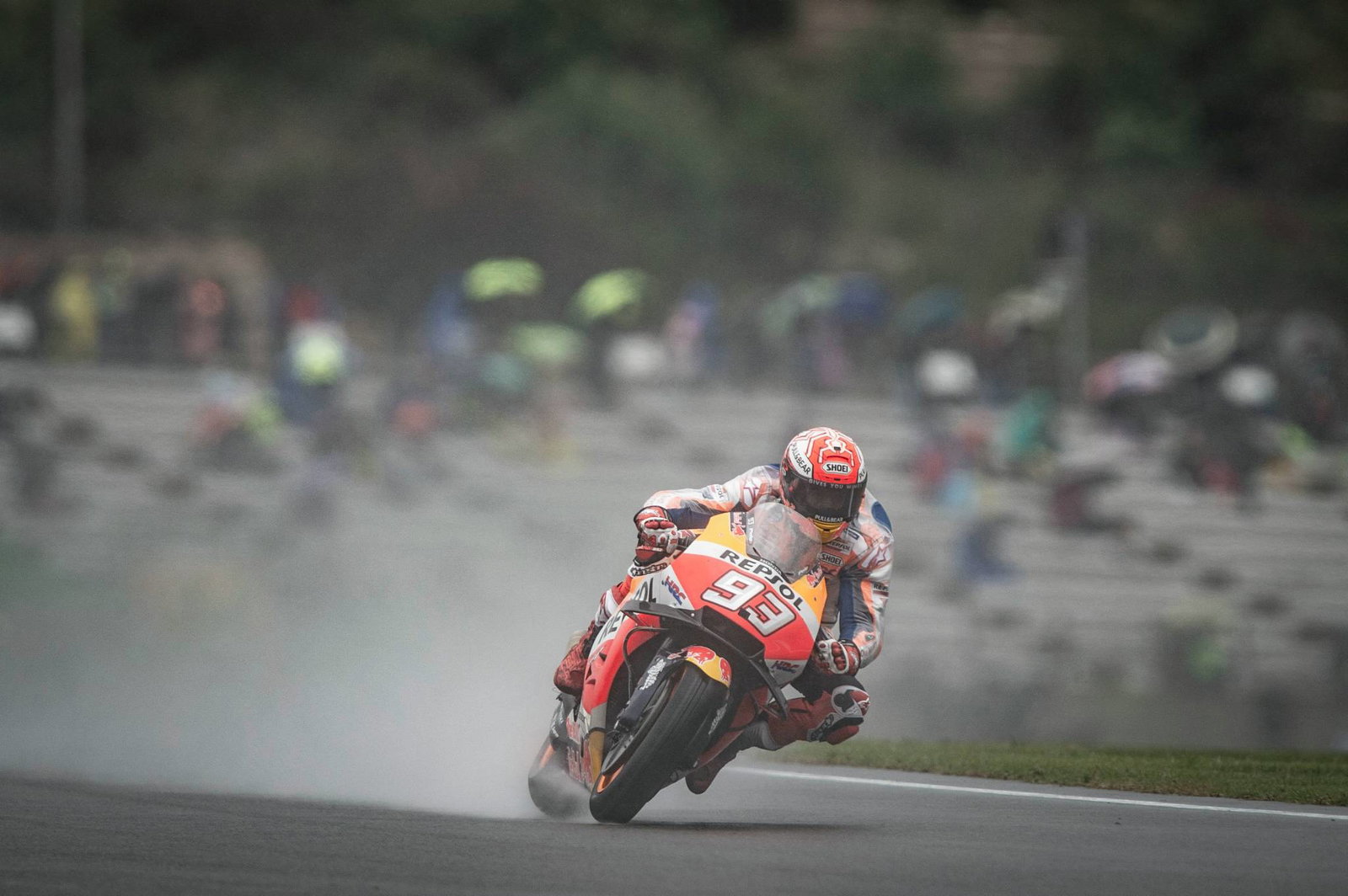MotoGP: Marquez mendominasi pemanasan basah