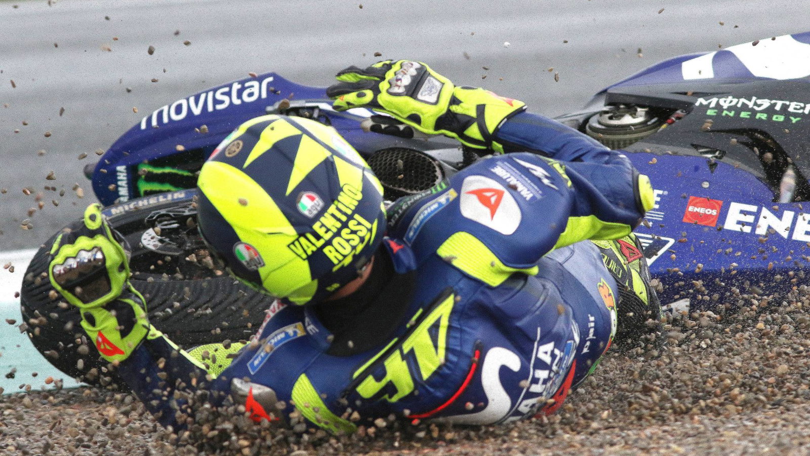 Rossi on Valencia MotoGP crash: A s**t emotion