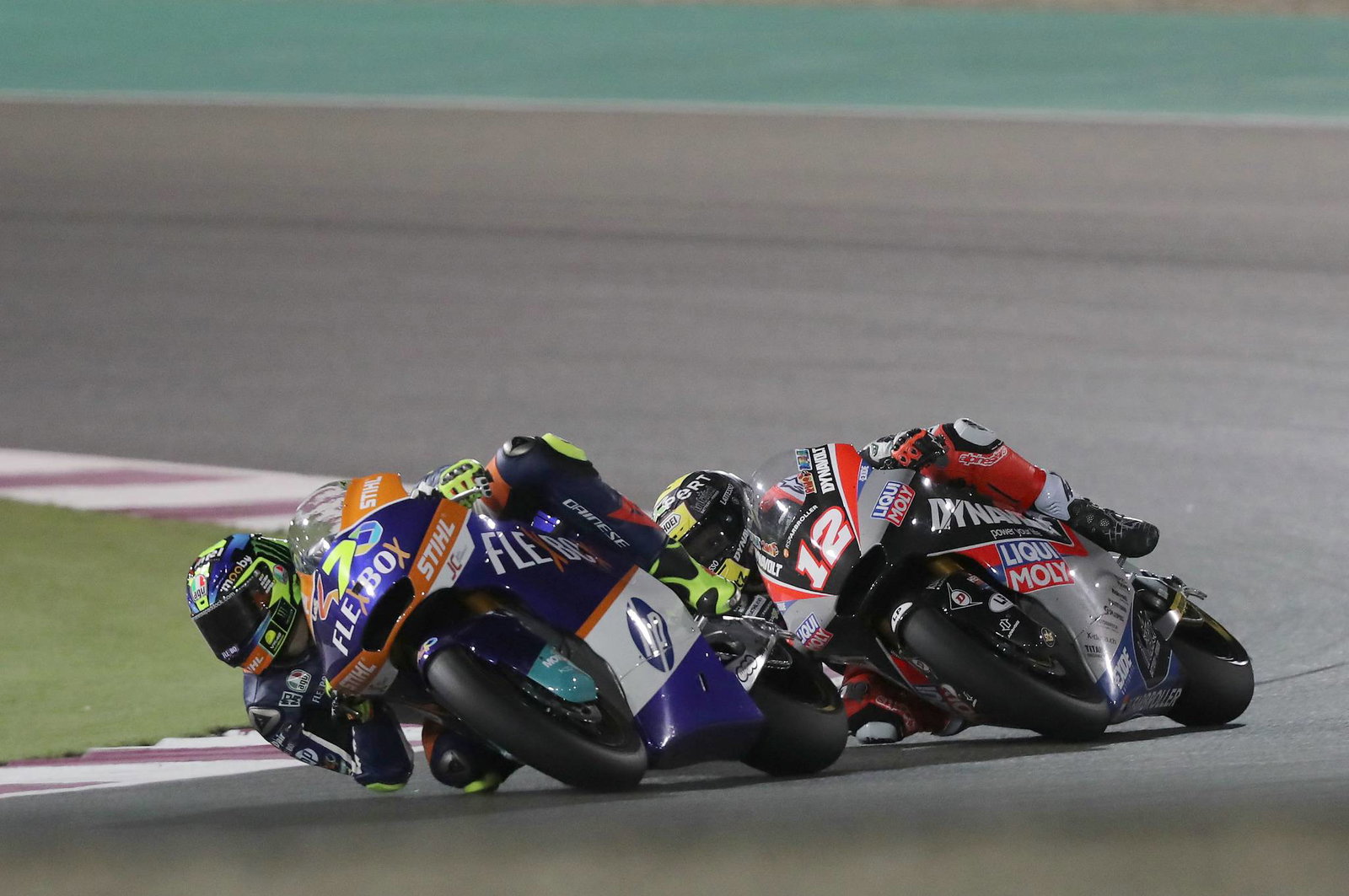 Moto2 Qatar: Baldassarri survives Luthi charge for victory