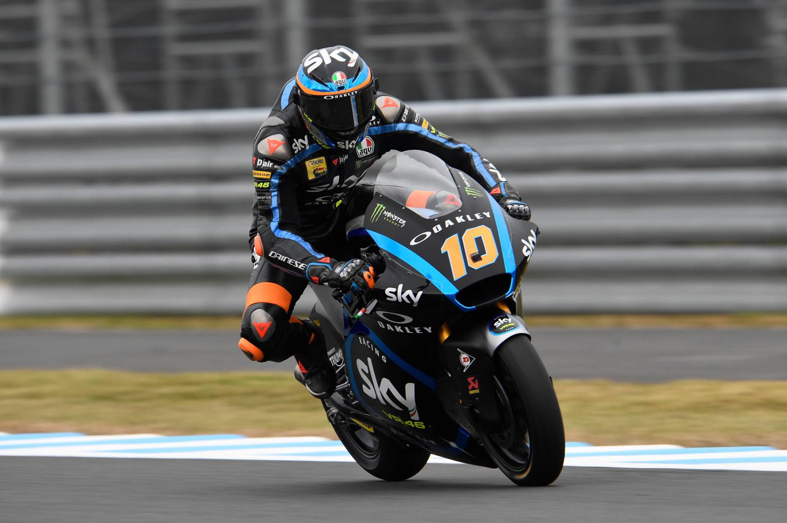 Japan: Moto2: Bezzecchi sick in helmet - again