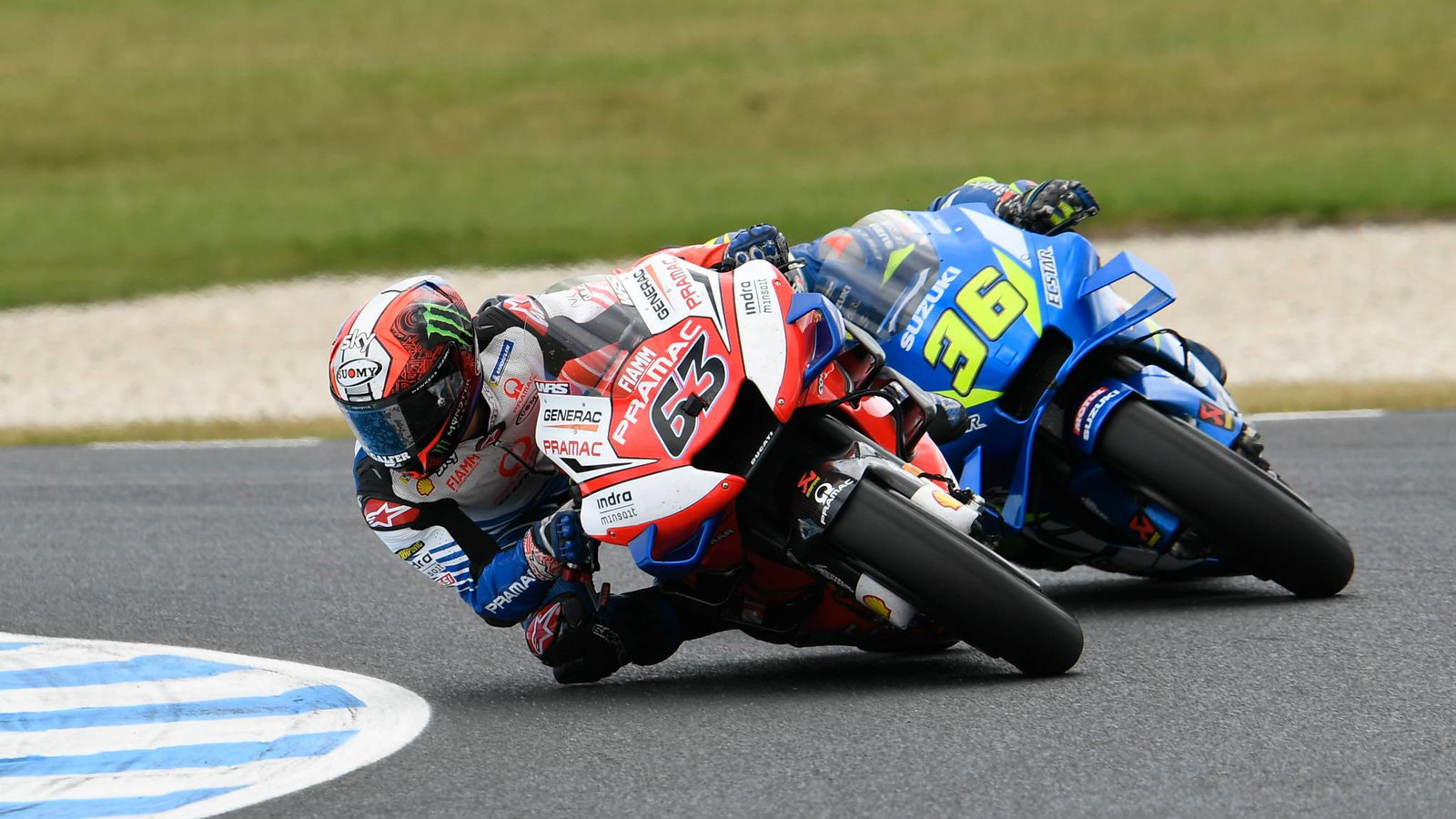 Australia: Terbaik sebagai Bagnaia, Mir di ambang podium