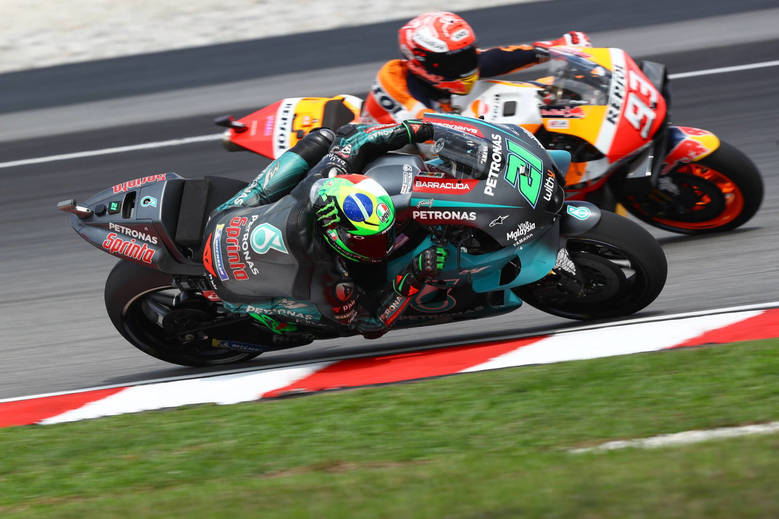 Sepang: Quartararo mempertahankan posisi teratas saat hujan membatasi FP3, Zarco mencapai Q2