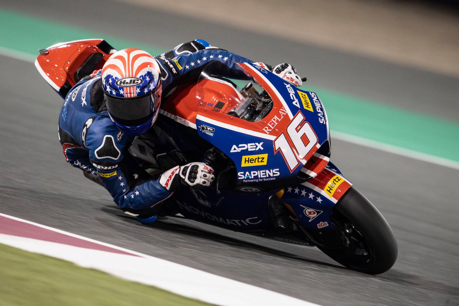 Roberts on Qatar Moto2 pole with equal time to Marini