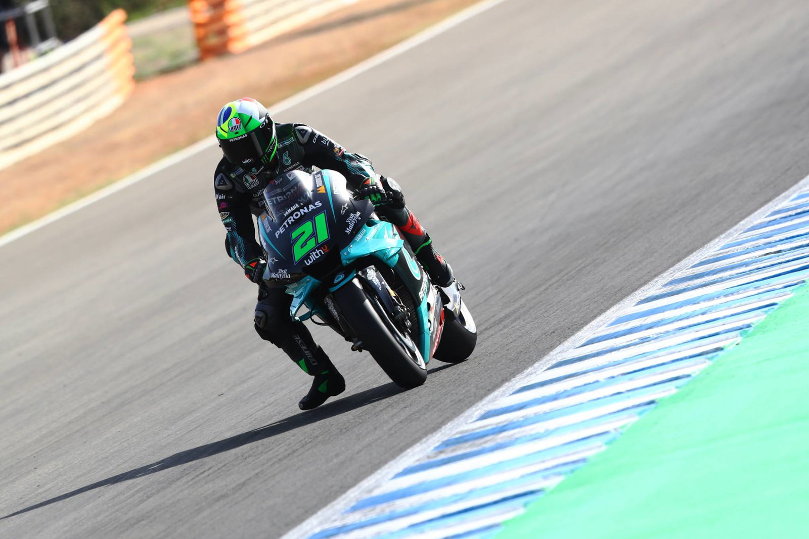 Morbidelli heads PSRT 1-2 in Spanish MotoGP FP2, Marquez crashes