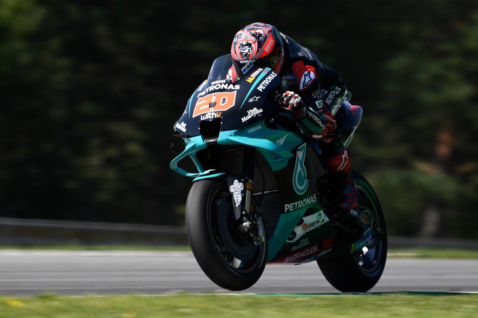 MotoGP Brno: Vinales 'Semangat' Meski FP1 Jatuh, Rossi 'Bekerja'