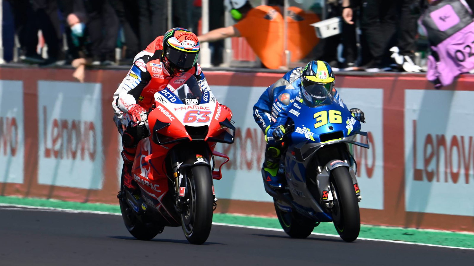 Francesco Bagnaia, Joan Mir, San Marino MotoGP Race. 13 September 2020