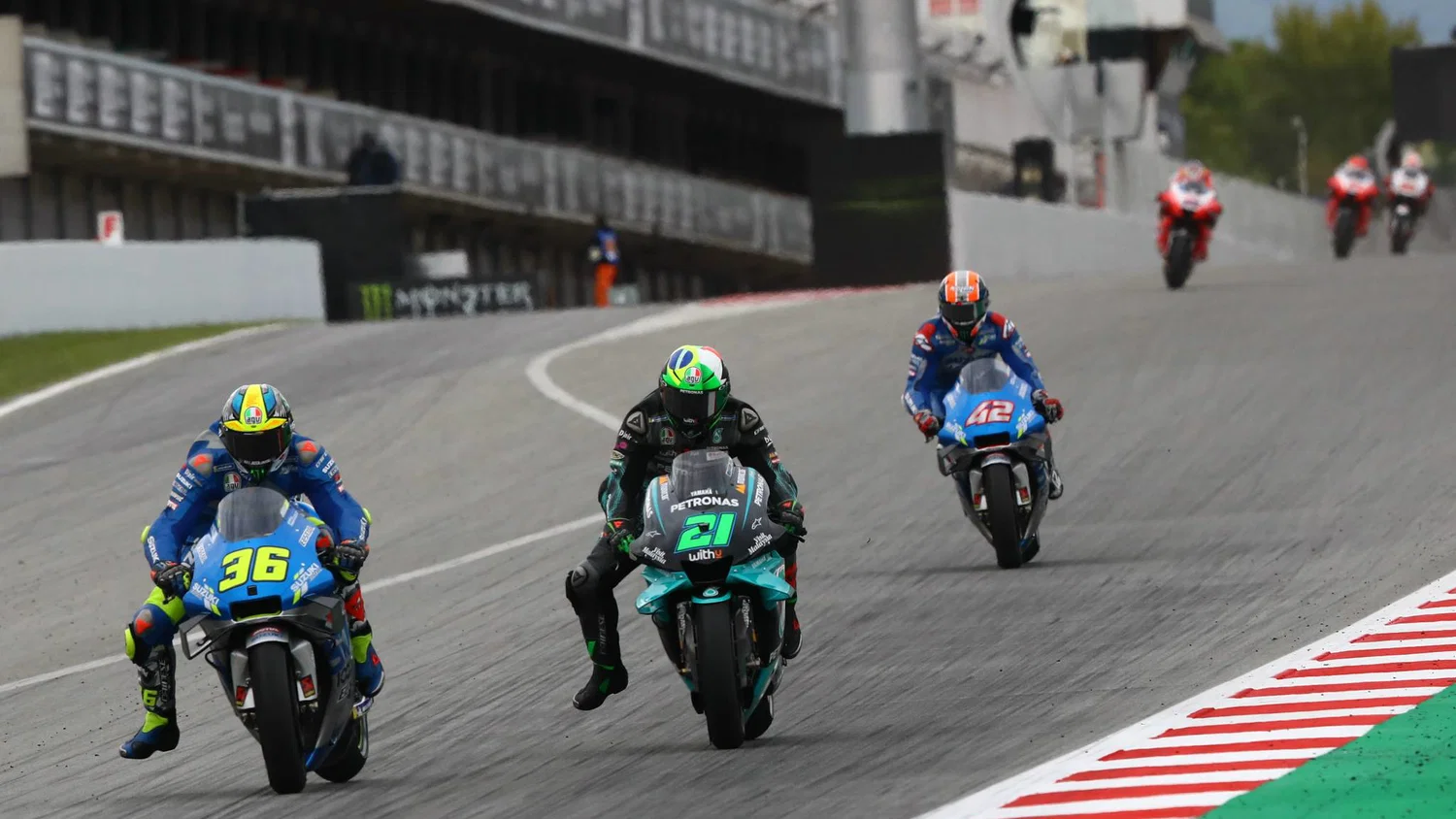 Joan Mir, Franco Morbidelli , Catalunya MotoGP. 27 September 2020