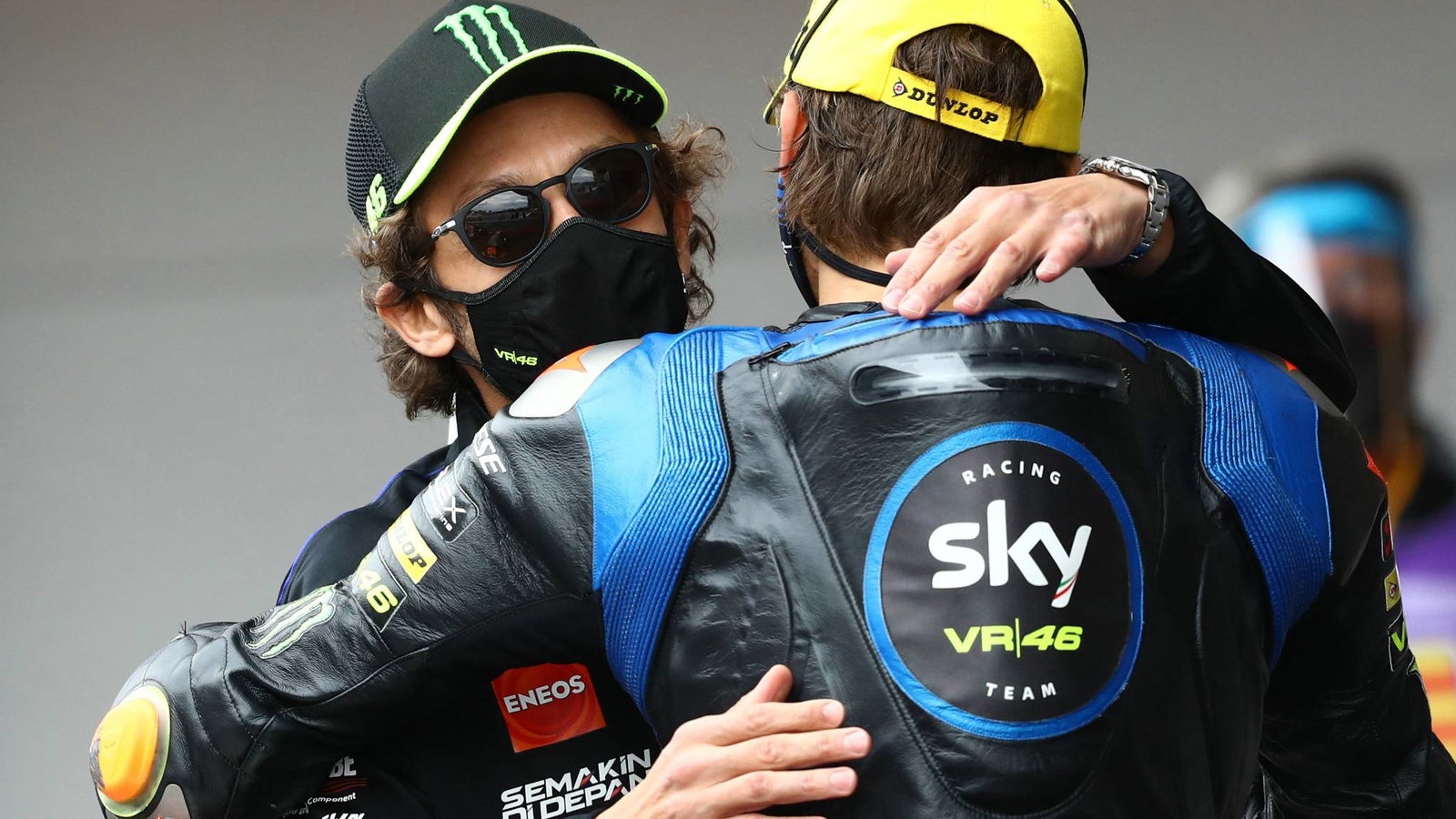 Valentino Rossi, Luca Marini , Moto2 race, Catalunya MotoGP. 27 September 2020