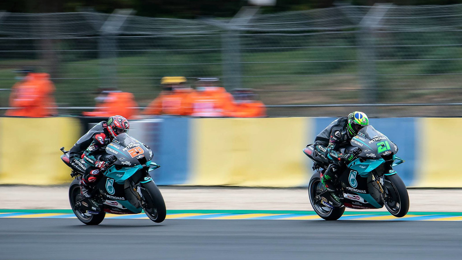 Franco Morbidelli, Fabio Quartararo, French MotoGP. 9 October 2020