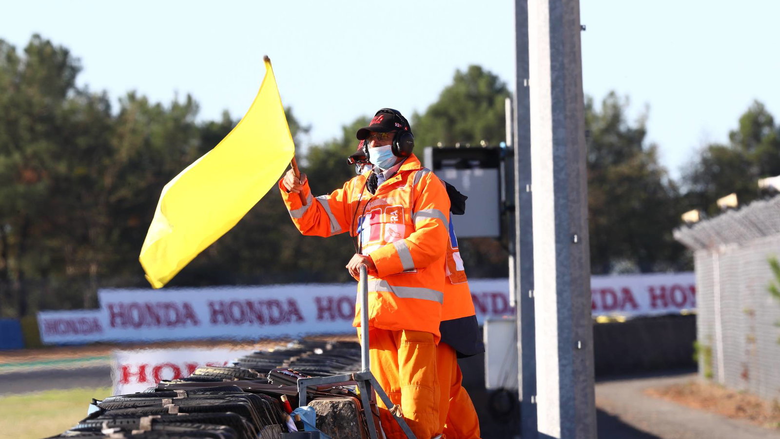 Yellow flag, French MotoGP, 10 October 2020