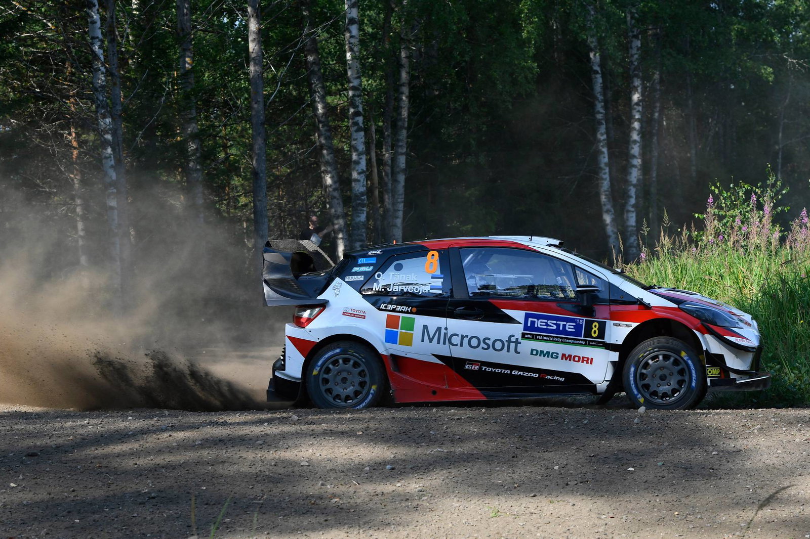 Tanak leads Rally Finland as WRC returns