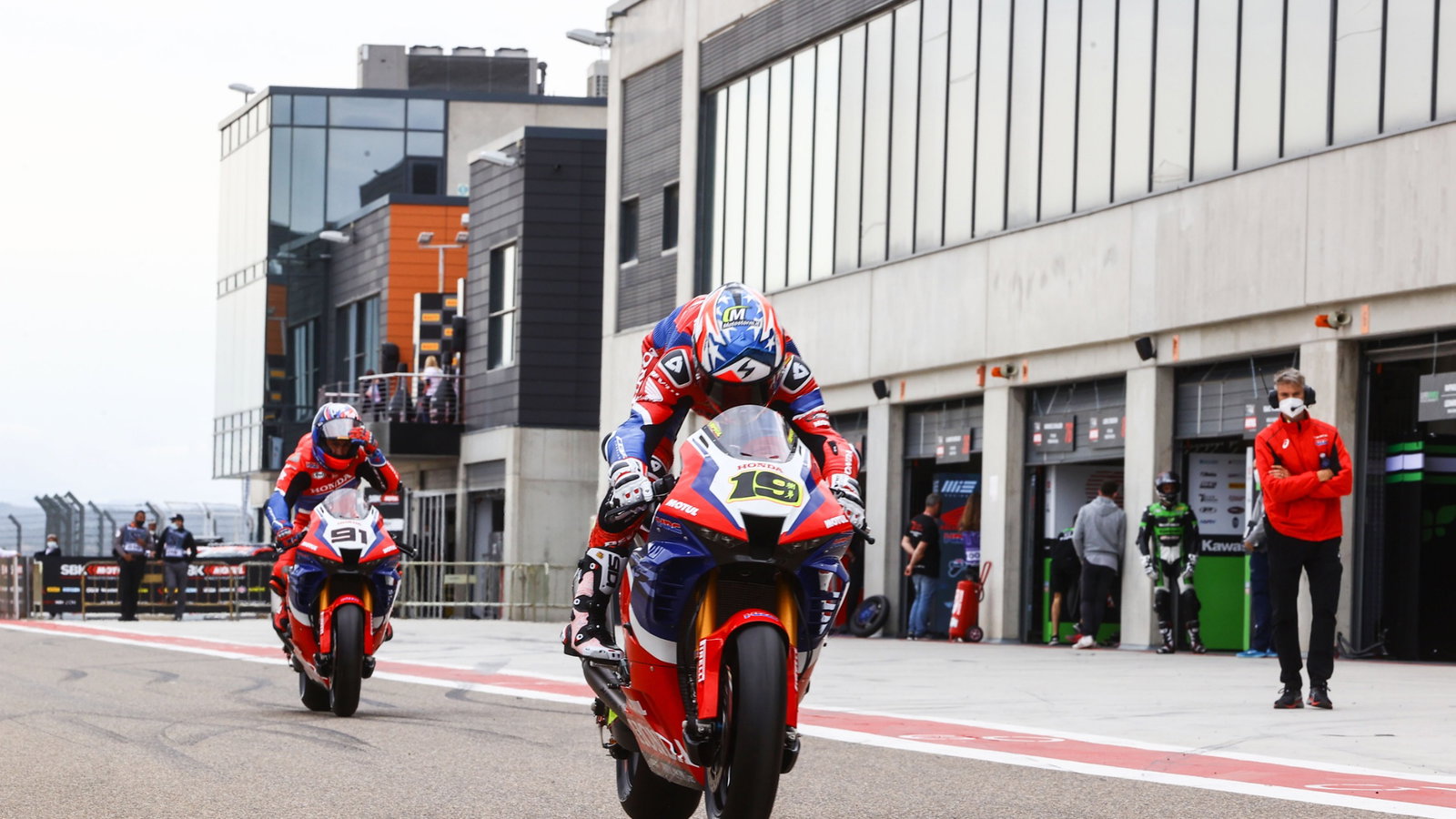 Alvaro Bautista and Leon Haslam, Aragon WorldSBK, 2021