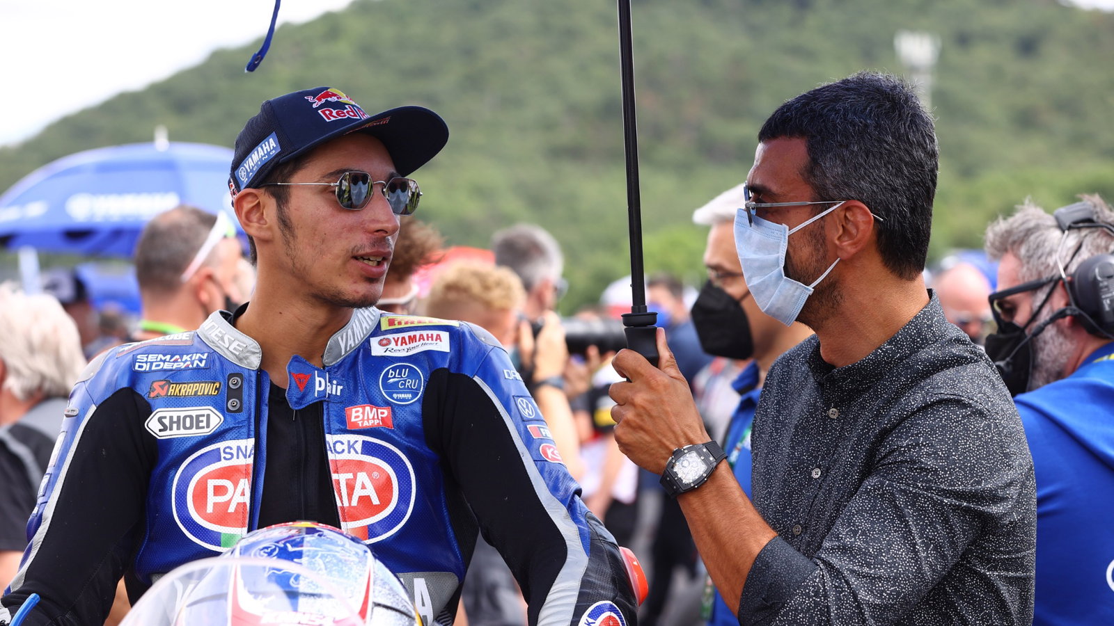 Toprak Razgatlioglu and Kenan Sofuoglu, Czech WorldSBK race1, 7 August 2021