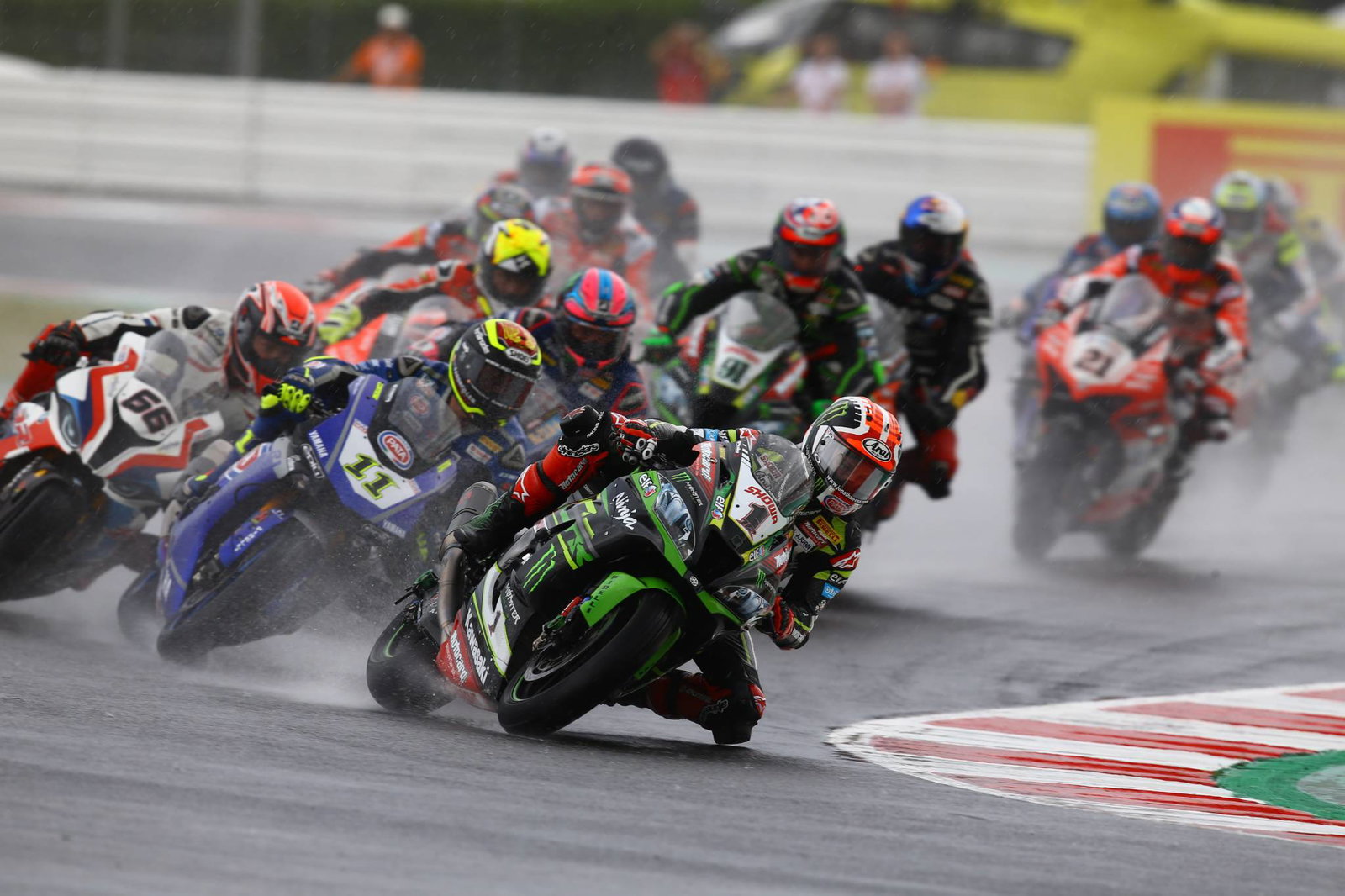 Rea triumphs in wet, wild and red flag-hit Misano opener