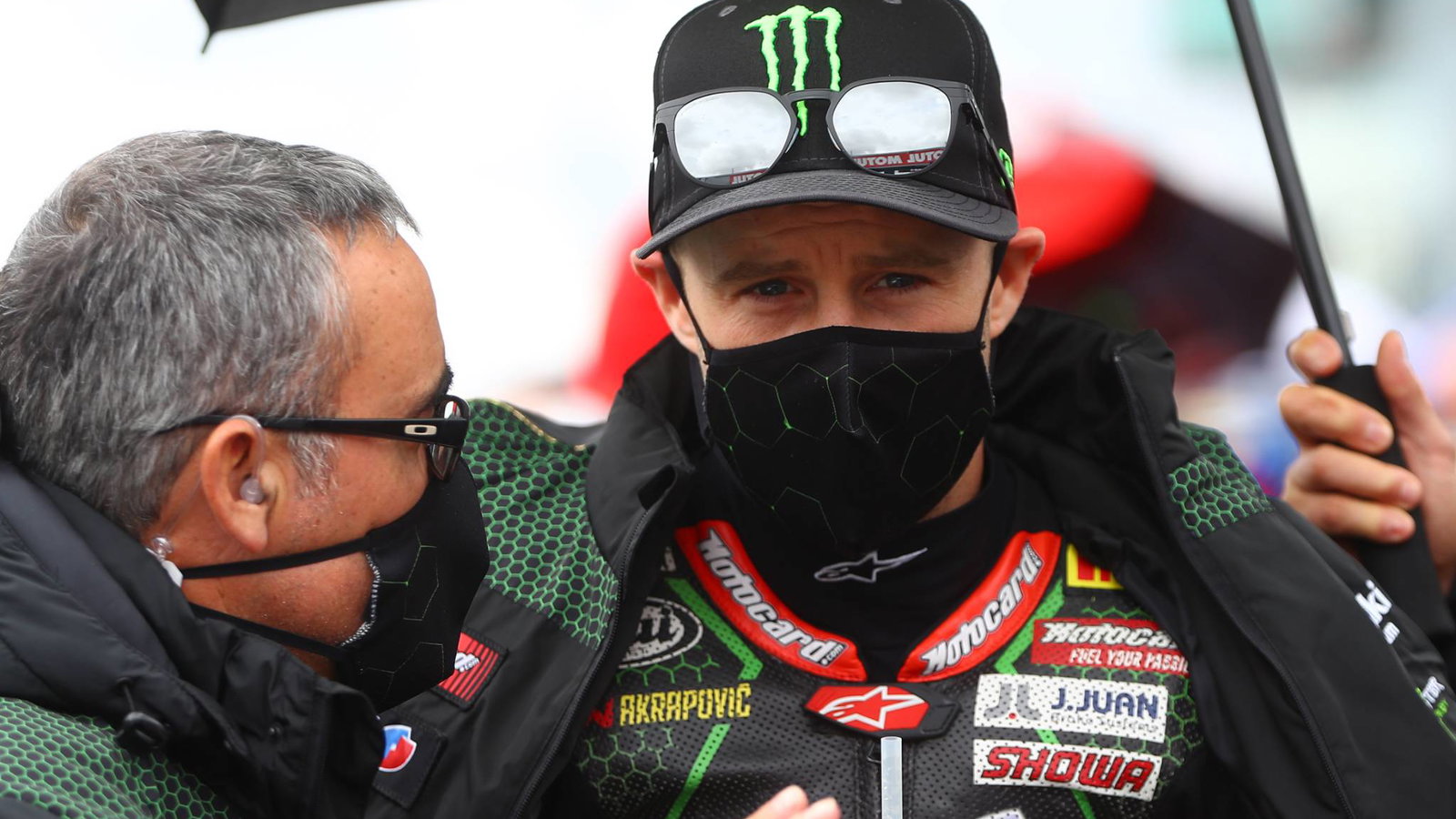 Jonathan Rea and Pere Riba, French WSBK race2, 2020