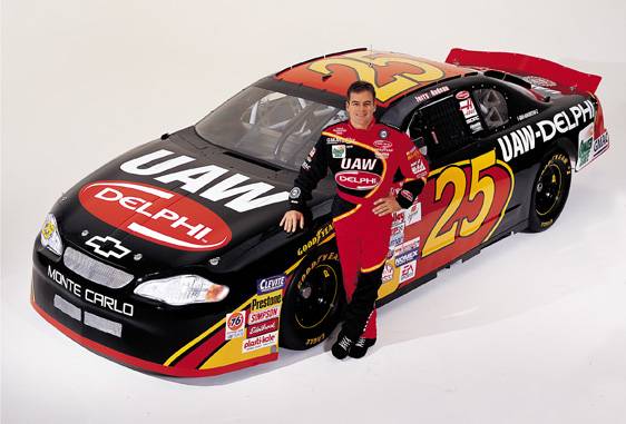 Brickyard build up: Ken Schrader.