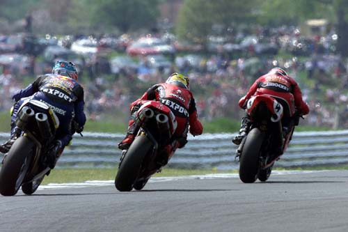 Plater bags pole at Thruxton.