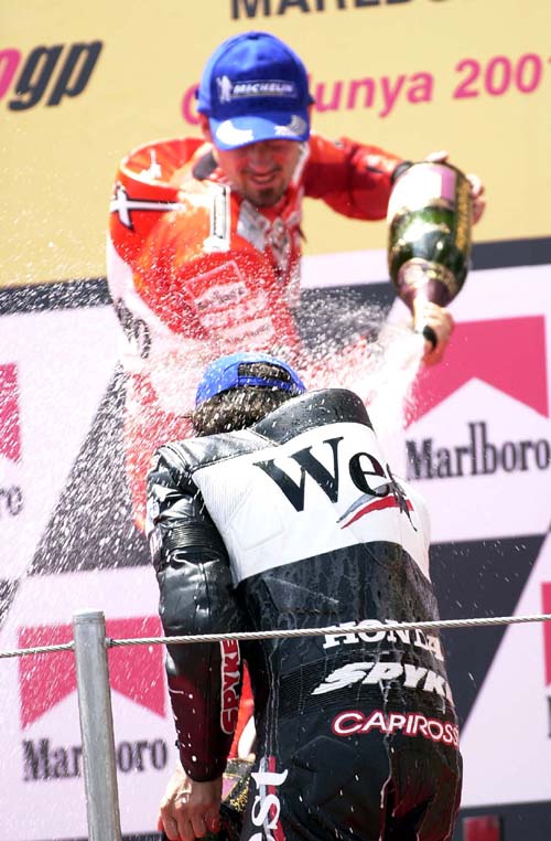 Rivals warned after post race bust-up.