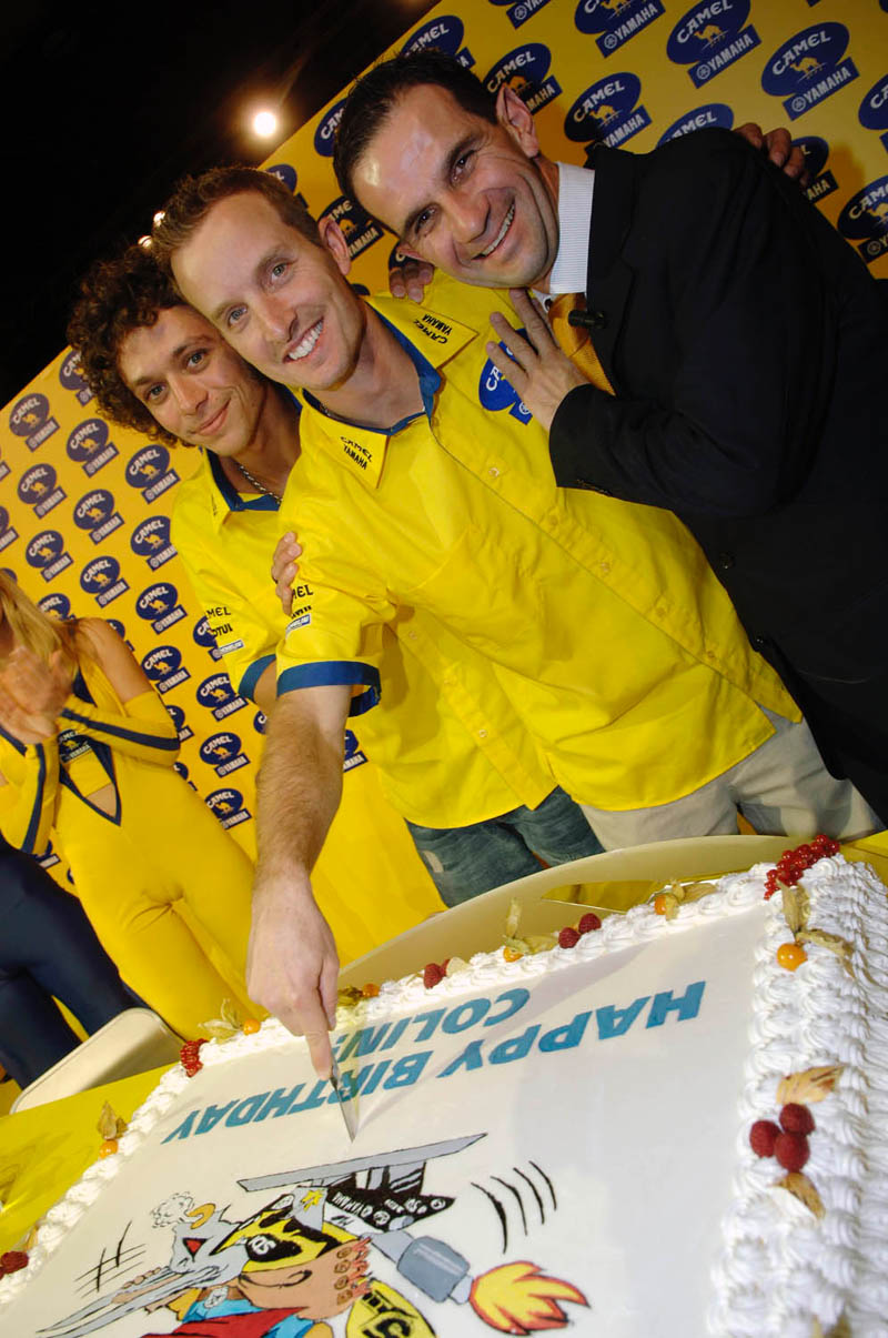 Football ace Eto`o attends Fortuna Aprilia launch.