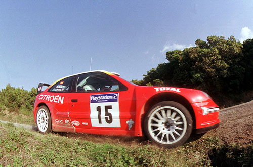 Solberg's gift for Subaru team-mate Burns.