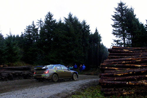 Crash ends McRae's British rally hopes.