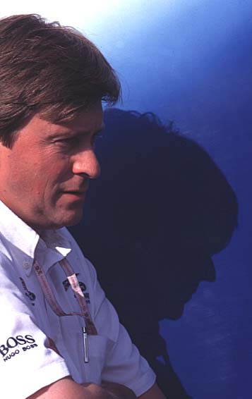 Burns unhurt after head-on smash.