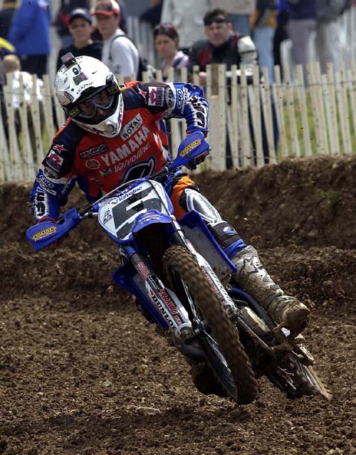 Bolley on the podium in the MX GP250.